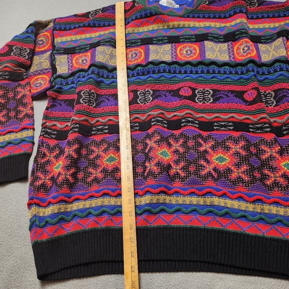 Vintage Tundra Coogi Style Knit Sweater 2XLT 90s - Picture 12 of 12